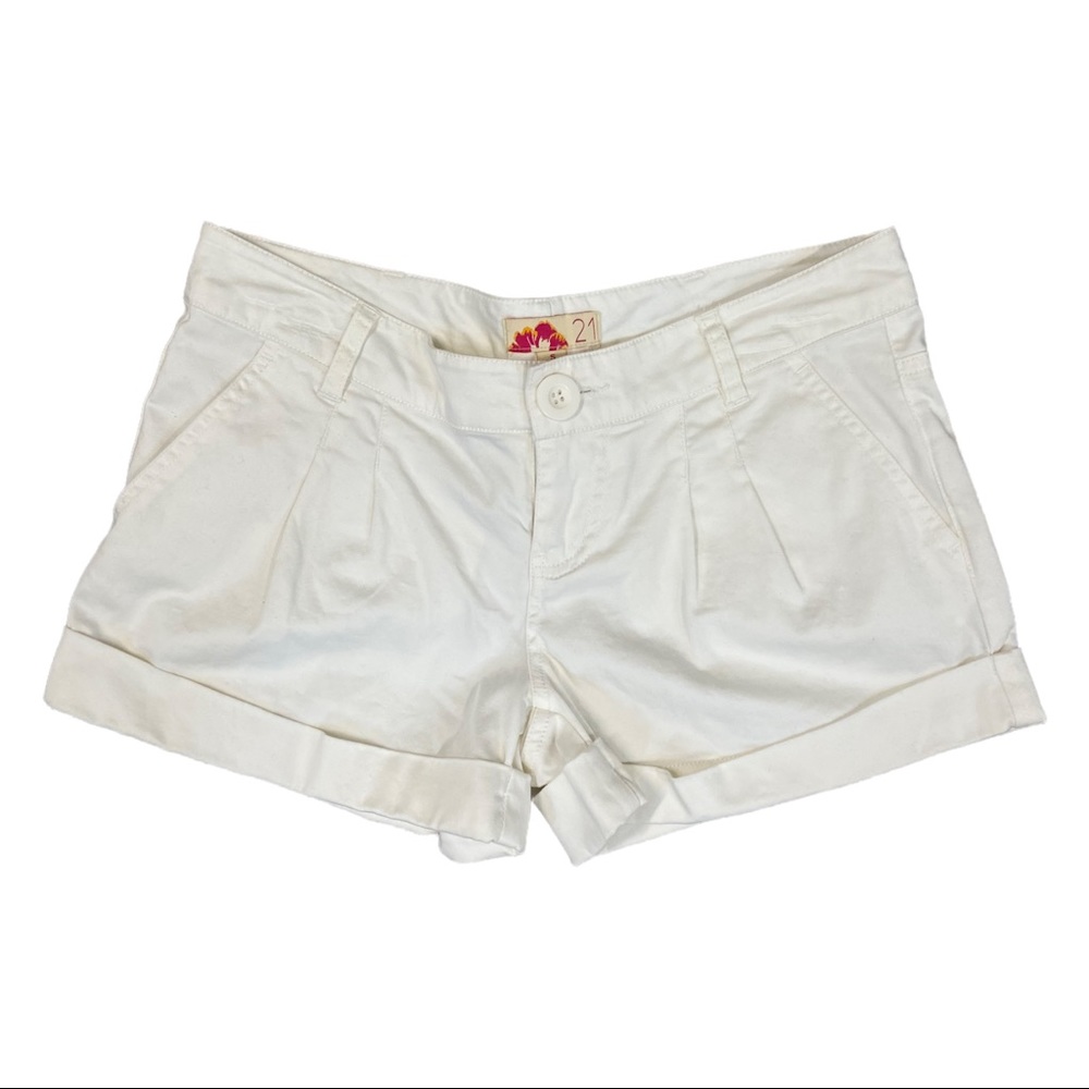 21 Shorts Women's Cuffed White Size S - Picture 1 of 4